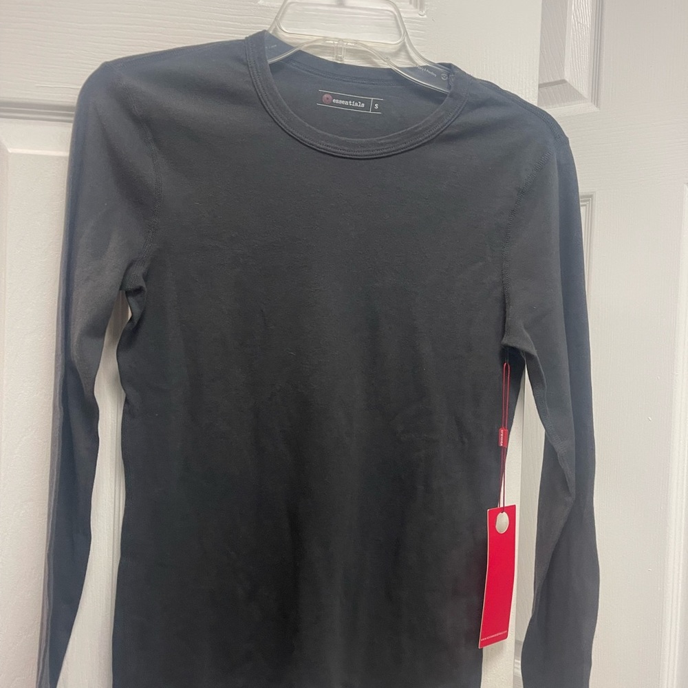 XCVI WEARABLES GREY LONG SLEEVE TOP